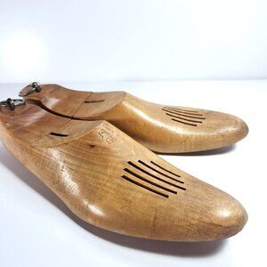 Shoe Trees Stretchers Mens 10M Classic Maple Construction Hanging Loops Vintage